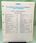 New Genuine Omc 507508-1 Section One General Information Manual. Price: $32.93.