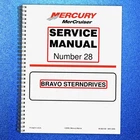 Mercury Mercruiser Bravo Sterndrives No. 28 Service Manual Binder - Covers Brand. Price: $57.30.