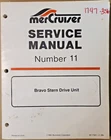 Used Mercury Mercruiser Service Manual Bravo Stern Drive Unit #11 90-17431--2. Price: $34.99.