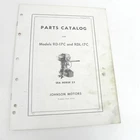 Vtg 1955 Johnson Seahorse 25 Hp RD-17C & RDL-17C Parts Catalog Reference Book Used. Price: $16.84.