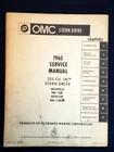 1965 Omc Evinrude Johnson 225 Cu.in. Stern Drive Service Manual - Pn 380602 Used. Price: $19.99.