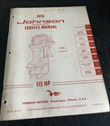 Factory 1970 Johnson Outboard Hp Service Manual P/n JM.7011 Model 115ESL70 Used. Price: $30.99.