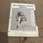 Evinrude Outboard Service Manual 1971 40 Hp P# 4750 Great Used. Price: $22.00.