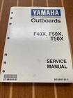 1998 Yamaha Outboard Service Manual F40X, F50X, T50X LIT-18616-01-97 1999 Used. Price: $32.99.