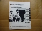 1971 Johnson Hp 40R71 40RL71 40E71 40EL71 Outboard Service Manual JM-7107 Used. Price: $12.00.