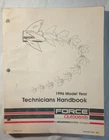Mercury Force 90-823871960 5/1995 1996 Model Year Technicians Handbook Used. Price: $12.95.