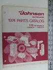 1974 Johnson Sea Horse Parts Catalog Hp Models 115ESL74, 115ETL74 Bis Used. Price: $22.19.