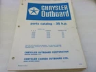 PM69 1969 Chrysler Outboard 35 Hp Parts Catalog Manual P/n Ob 1023 Used. Price: $8.86.