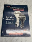 Omc Johnson Evinrude Service Manual "ed" 8 Thru 15 Hp Four Stroke #507121 Used. Price: $20.40.