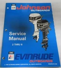 1993 Omc Johnson Evinrude 2 Thru 8 Models Service Manual P/n 500606 Used. Price: $14.12.