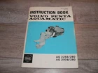 Volvo Penta Aquamatic 225B/280, 200B/280 Instruction Book No. 2808B Used. Price: $30.00.