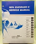 New Genuine Evinrude 5020 Starflite 85 Hp Service Manual 1974. Price: $41.80.