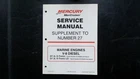 Mercury Mercruiser Service Manual Supplement 27 V-8 Diesel 1999 Good. Price: $49.99.