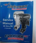 1998 Johnson Evinrude Outboards 40 Thru 55 Cylinder Service Manual 520206 Used. Price: $69.99.