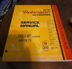 JM-7512 Service Manual, 1975 Johnson 85HP 85ESL75 Used. Price: $19.87.
