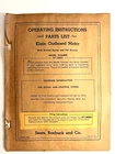 Elgin 3.5 Hp Manual Operating Instructions Model # 571.58521 Parts List Nov 1947 Used. Price: $43.88.