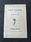 1954 Johnson Outboard Motor Parts Catalog 376006 Model JW(L)-10 Sea Horse Used. Price: $15.00.