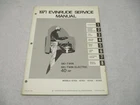 4750 Omc 1971 Evinrude Outboard Service Repair Manual 40 Hp Ski-twin/electric Used. Price: $23.95.