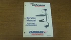 1995 Johnson/evinrude P/n 503139 Electric Outboard Series "eo" Service Manual Used. Price: $19.99.