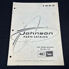 379274 1963 Johnson Sea-horse Outboard Parts Catalog 40 Hp RD-RDL-25D Used. Price: $10.03.