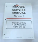 1997 Mercruiser Sterndrive Units R/mr/alpha One #6 Service Manual 90-12934--2 Used. Price: $28.79.