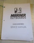 Mariner W25 W30 Outboard Service Repair Manual 90-84681 Used. Price: $25.00.