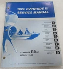 1974 Evinrude Outboard Marine Starflite 115HP Model 115493 Service Manual 5021 Used. Price: $25.74.