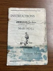 1939-1951 2.5HP Evinrude Johnson Instruction Manual Oem Omc 25 Page Very Rare Used. Price: $39.99.