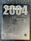 2004 Evinrude Sr Di Service Manual 100 - 175 Hp; 60 Deg Models P/n 5005636 Used. Price: $40.00.