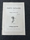 1954 Johnson Outboard Motor Parts Catalog 376006 Model JW(L)-10 Sea Horse Used. Price: $24.00.