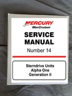 Mercury Mercruiser Stern Drive Alpha One Gen 2 Engine Service Repair Manual #14 New. Price: $37.49.