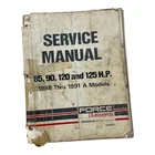 Force Outboards OB4642, Service Manual 85,90,120,125 H.p. (1988-1991) Models Used. Price: $42.99.