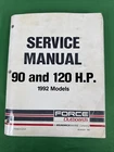 Force Outboards, 90-823267-992, + 120 H.p. Service Shop Repair Manual Used. Price: $46.19.