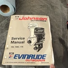 1992 Omc Johnson Evinrude "et" 60 Lv 150C 175 Hp Service Manual P/n 508286 Used. Price: $25.00.