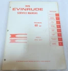 1970 Evinrude Triumph Hp 60072 60073 Models Service Manual Item No. 4689 Used. Price: $15.99.