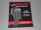 Mercury Service Manual 30/40 Hp Fourstroke Efi Starting 2002, 90-883064R01 Used. Price: $25.00.