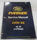 2000 Omc Evinrude Johnson Ss 40, 50 Hp 4-STROKE Service Manual P/n 787061 Used. Price: $29.05.