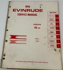 1970 Evinrude 85HP Starflite 85093 Service Manual # 4690 Used. Price: $6.95.