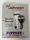 Johnson Evinrude 507262 Eu" 1997 Service Manual Thru 15 Four Stroke Used. Price: $12.50.