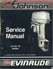 Evinrude Johnson Outboards 9.9 Thru 30 Models 1988 Service Manual P/n 507660 Used. Price: $99.99.
