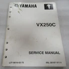 2003 Genuine Yamaha Marine Outboard VX250C Service Manual LIT-18616-02-75 Used. Price: $12.76.