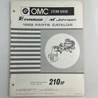 Omc Stern Drive 1968 Evinrude Parts Catalog 210 Hp TU-17R TUE-17R Vtg Used. Price: $14.95.