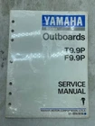 Yamaha Boat Motor Outboards T9.9QP F9.9P Factory Service Manual SK4 Used. Price: $22.87.