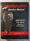 Mercury 90-884294R01 3/2003 200/225/250, 3.0L Work, Efi Outboard Service Manual Used. Price: $69.95.