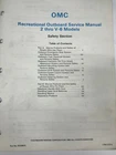 Omc Evinrude Johnson 507508-S Service Manual 2 Thru V-6 Models Section Used. Price: $15.25.
