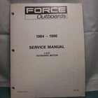 Force Outboards OB4126 Service Manual H.p. 1984-1986 Used. Price: $12.22.