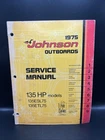 1975 Johnson Outboards Hp 135ESL75 135ETL75 Service Shop Manual JM-7514 Used. Price: $9.99.