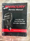 Mercury 90-859494R02, 115/135/150/175/175 Pro Optimax Service Manual (2009) Used. Price: $60.00.