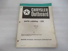 PM192 1980 Chrysler Outboard 115 Hp Parts Catalog Manual P/n Ob 3381 Used. Price: $10.36.