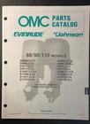 1988 432233 Omc Evinrude Johnson 88, 90, 110 Hp Models Outboard Parts Catalog Used. Price: $8.95.
